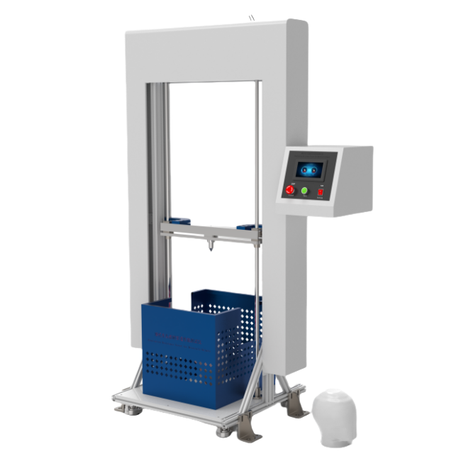高配版帶觸摸屏消防頭盔耐穿透性能測試儀、摩托車頭盔耐穿透性能測試儀